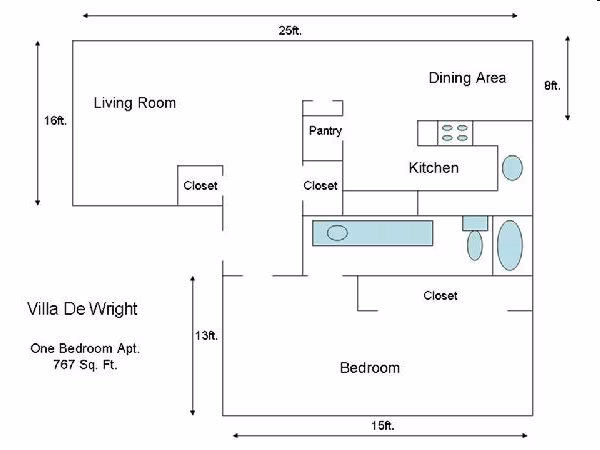 1 Bed+ floor plan